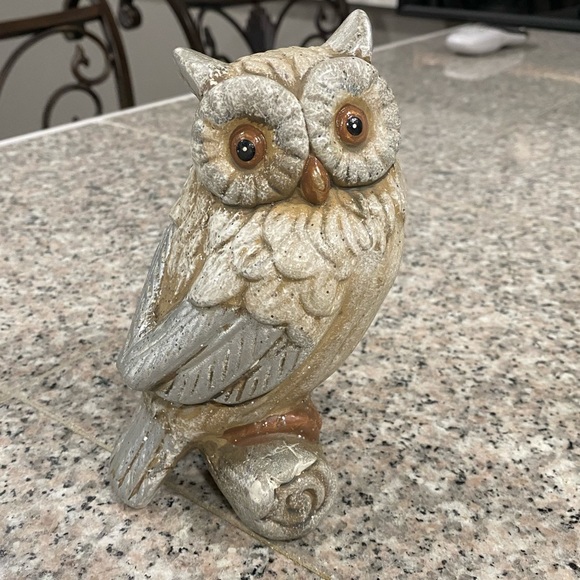 Vintage ceramic barn owl figurine